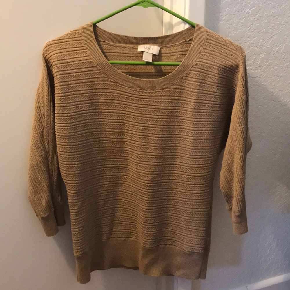 Tan sweater from Ann Taylor Loft